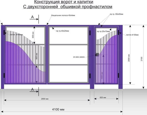 Чертежи билетных ворот