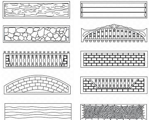 декоративный бетонный забор