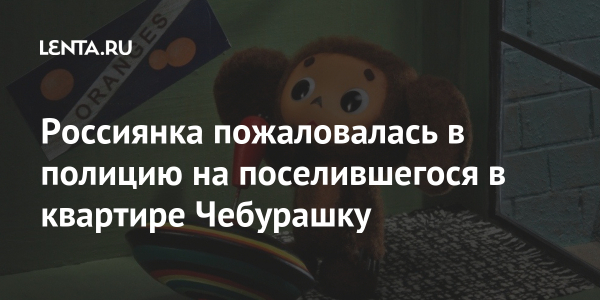 Россиянка пожаловалась в полицию на поселившегося в квартире Чебурашку